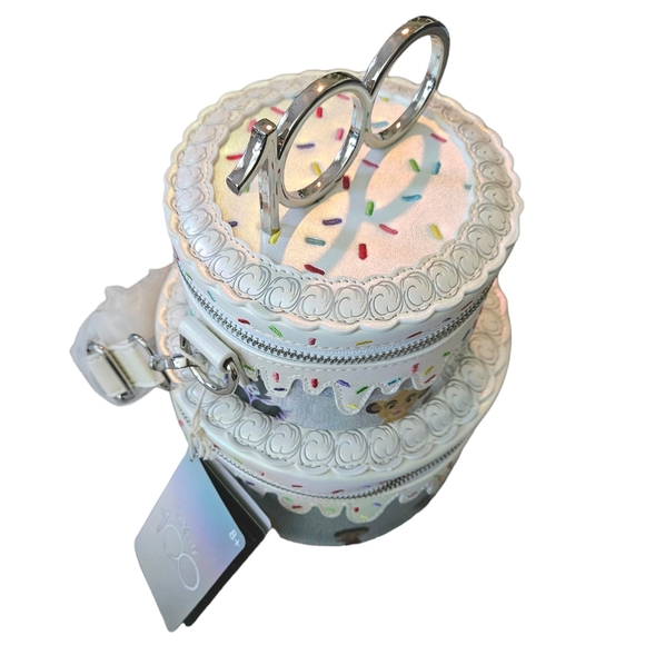 Loungefly Disney100 Anniversary Celebration Cake Crossbody Bag - Picture 5 of 8